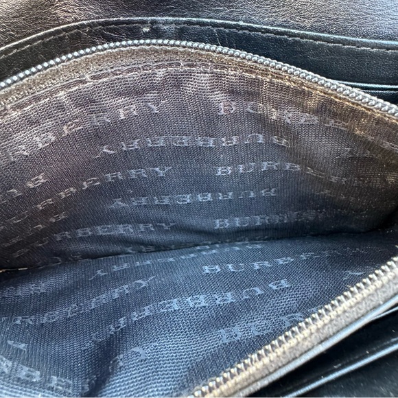 Burberry Black Novacheck Canvas and Patent Leather Penrose Continental Wallet - Picture 12 of 15